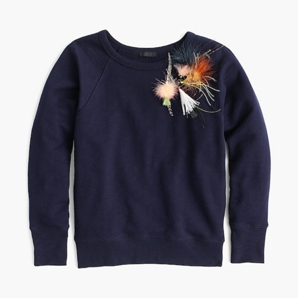 J. Crew Collection Fishing Lure Sweatshirt